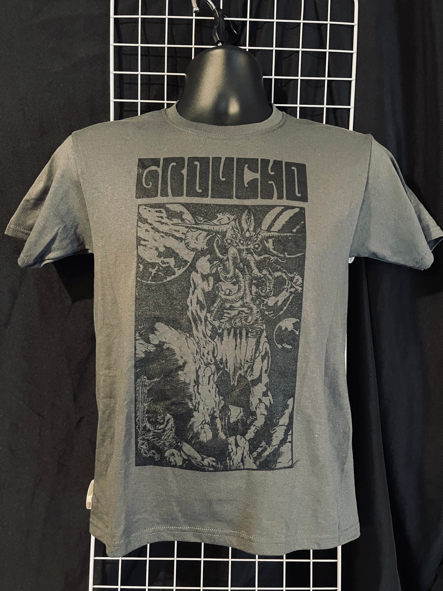 Grey/Green GROUCHO Cthulhu (BLACK PRINT)
