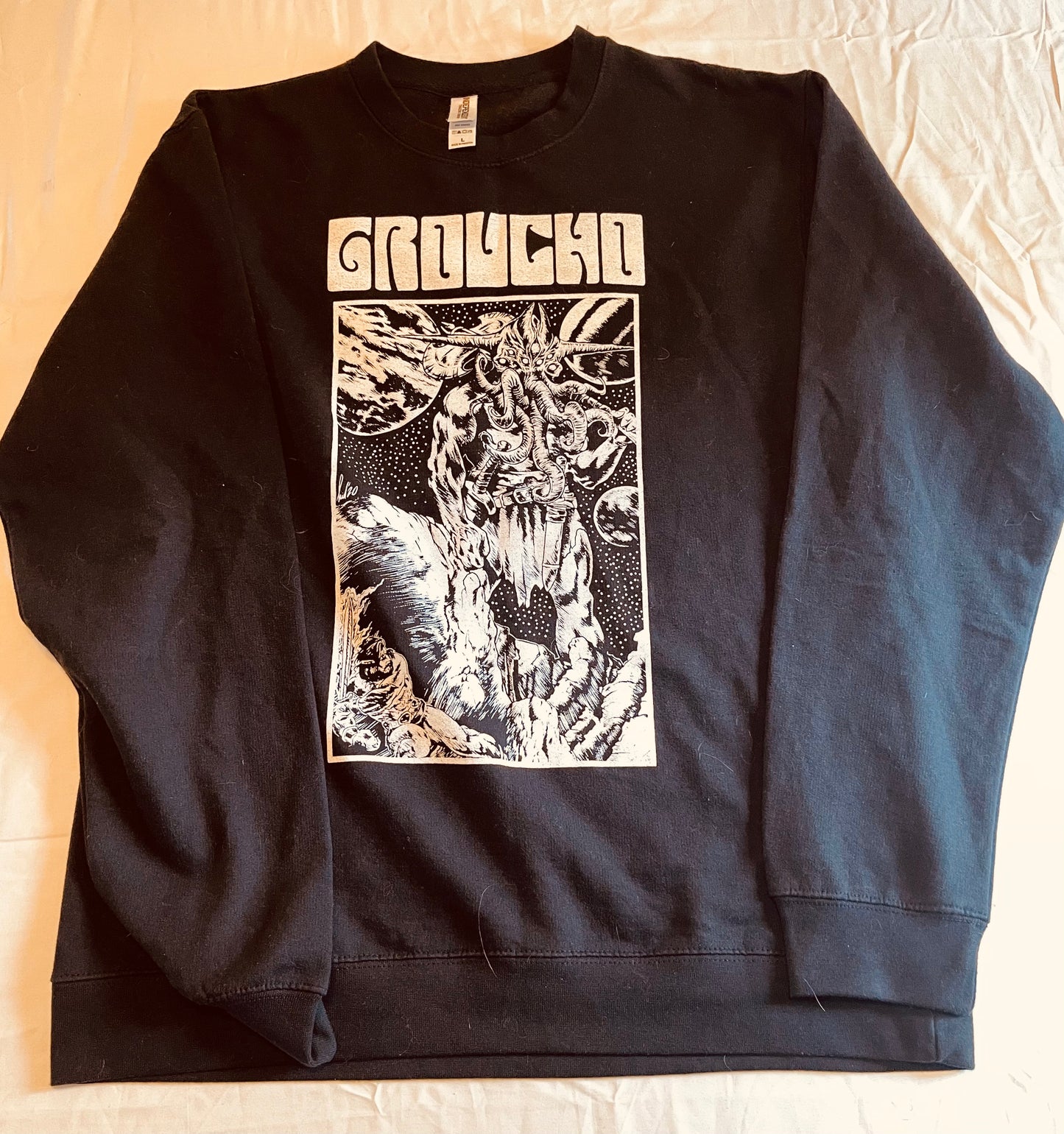 GROUCHO Black Cthulhu SWEATER