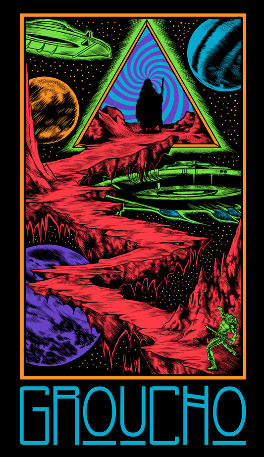 GROUCHO Space Wizard Print