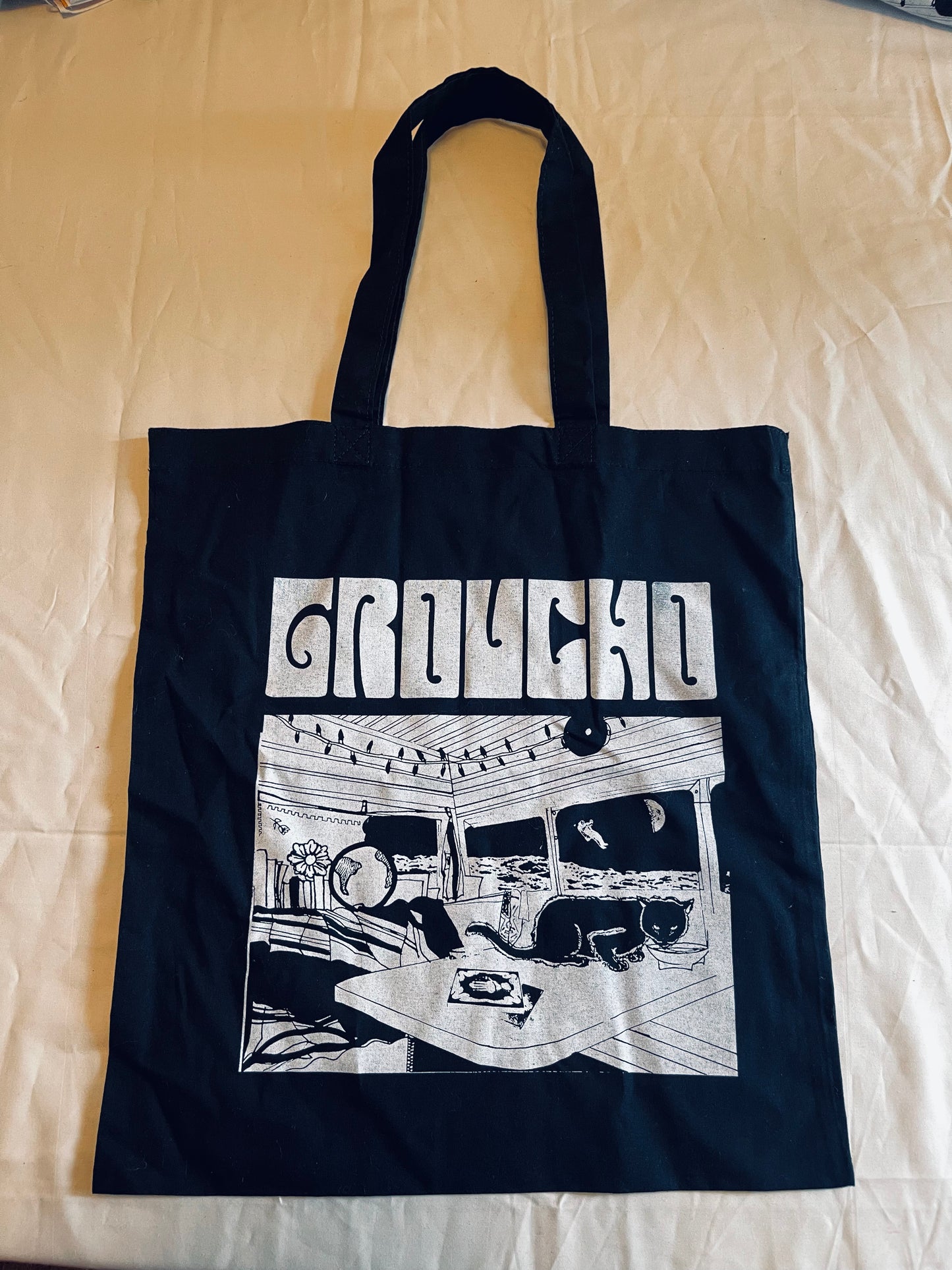 GROUCHO SPACE CAT Tote Bag (2 sizes)